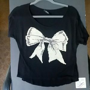Just a nice black shirt with the bow
